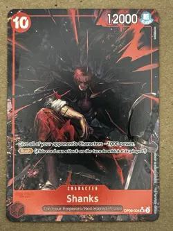 One Piece Shanks OP09-004 SR Alt Art (Emperors in the New World) English - Image 1