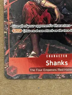 One Piece Shanks OP09-004 SR Alt Art (Emperors in the New World) English - Image 4