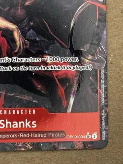 One Piece Shanks OP09-004 SR Alt Art (Emperors in the New World) English - Image 5