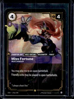 2025 Riftbound Origins League Of Legends Miss Fortune Alt Art Foil #193a/298 - Image 1