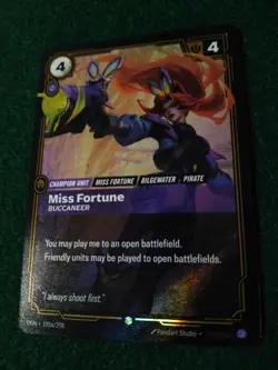 MISS FORTUNE-BUCCANEER CHAMPION 193a/298 RIFTBOUND LEAGUE OF LEGENDS (ALT. ART) - Image 1