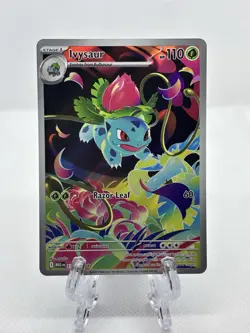 Pokemon TCG Ivysaur Illustration Rare Card 134/132 Mega Evolution - Image 1