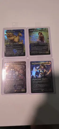 4 card Magic Final Fantasy Bundle Lot Chocobo Track Foil - Image 1
