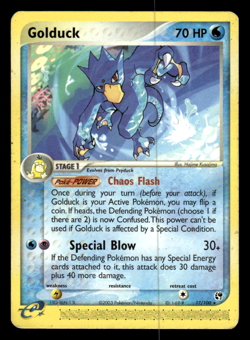 Pokemon Card - Golduck Sandstorm 17/100 Rare LP - Image 1