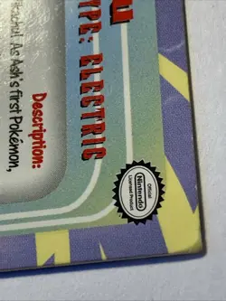 PIKACHU #25 Pokemon Card TCG Topps TV Animation - Image 3