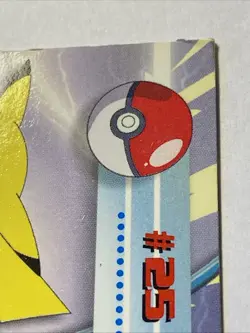 PIKACHU #25 Pokemon Card TCG Topps TV Animation - Image 4