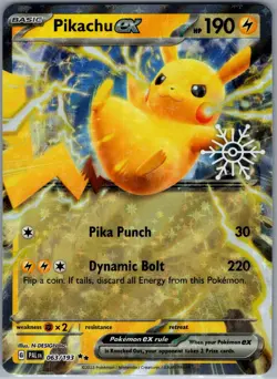 Pikachu ex (Holiday Calendar) 063/193 - Pokemon Card - NM - Image 1