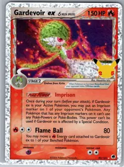 Gardevoir ex (Delta Species) 93/101 Celebrations: Classic - Pokemon Card - NM - Image 1