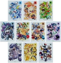 TYPE FIGHTERS FULL SET Individual Card Sleeves Pokemon Center Japan Originals - Image 1