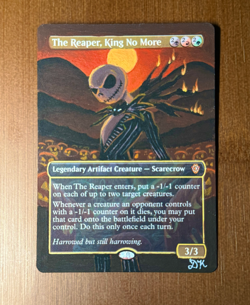 hand painted altered mtg card - Image 1