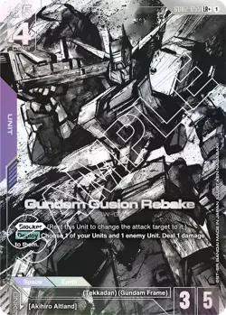Gundam Gusion Rebake (LR+) GD02-055 English LR+ Dual Impact Gundam Card Game - Image 1