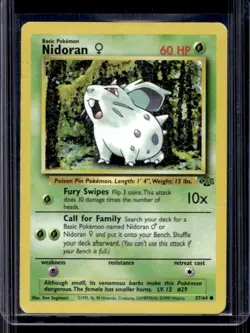 1999 Pokemon Jungle Nidoran #57/64 - Image 1