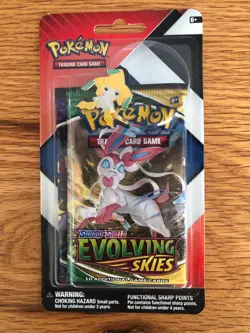 Pokemon Evolving Skies & Chilling Reign 2 pack Blister with Pin SEALED - Image 2