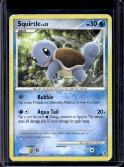 2007 Pokemon Diamond & Pearl Secret Wonders Squirtle #112/132 - Image 1