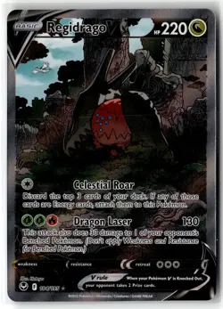 Regidrago V ⭐ 184/195 Holo Rare Ultra Silver Tempest 2022 Pokemon NM - Image 1