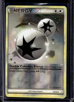 2010 Pokemon HeartGold SoulSilver Double Colorless Energy Reverse Holo #103/123 - Image 1