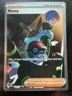 Pokemon Penny Paldean Fates Holo 239/091 Illustration Rare (NM) - Image 1