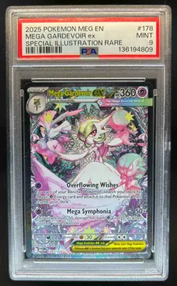 2025 Pokemon Mega Evolution Gardevoir ex Special Illustration Rare 178/132 PSA 9 - Image 1