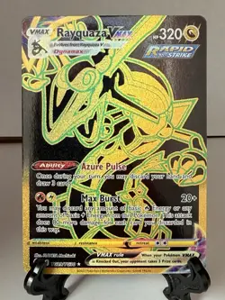 Pokemon TCG Rayquaza VMAX Full Art Secret Rare Holo TG29/TG30 Silver Tempest - Image 1