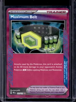 2025 Pokemon Prismatic Evolutions Maximum Belt Ace Spec Rare #117/131 - Image 1