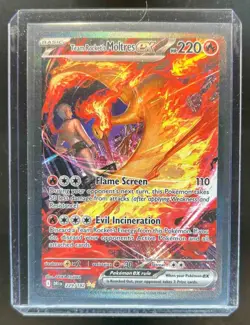 2025 Pokemon Destined Rivals Team Rocket's Moltres ex #229/182 - Image 1