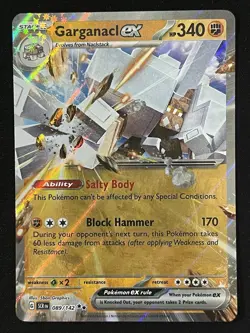 Garganacl EX 089/142 Double Rare Stellar Crown SV7 Pokemon TCG - Image 1