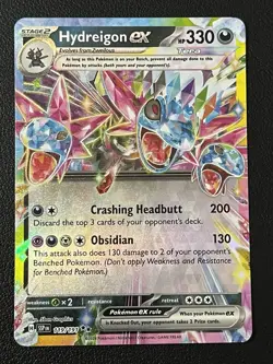 Hydreigon ex 119/191 Sv08: Surging Sparks Double Rare Pokemon TCG - Image 1