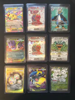 Lot of 9, Pokemon Full Art Rares Pikachu Mega Gengar EXT - Image 1