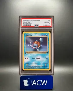 Squirtle - 2000 Team Rocket 🔥 1st Edition PSA 10 🔥 GEM Vintage Pokemon A95 - Image 1