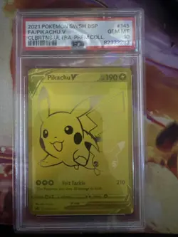 2021 Pokemon SWSH bSP FA/Pikachu V CLBRTNS ULTRA-PREM.COLL. PSA 10 - Image 1