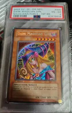 Yugioh Dark Magician Girl MFC-000 1st Ed PSA 4 (Cracked Corner) - Image 1