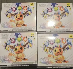 Pokemon Prismatic Evolutions Elite Trainer Box ETB Factory Sealed Lot X 4 Boxes - Image 1