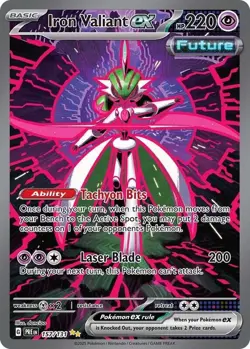 Iron Valiant ex - 157/131 - Pokemon Prismatic Evolutions Special Illustration NM - Image 1