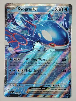 Kyogre ex 178 Holo Promo SV: Scarlet & Violet Promo Cards NM English Pokemon - Image 1