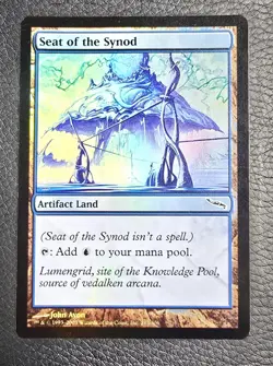 Seat of the Synod Foil MTG Mirrodin Magic The Gathering Artifact Land Card - Image 1