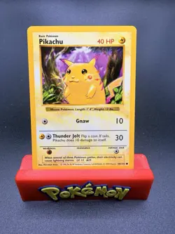 Pikachu 58/102 Shadowless RED CHEEKS NM Base Set Vintage Pokemon Card WOTC 1999 - Image 1