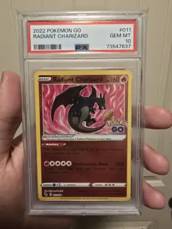 Pokemon Go Radiant Charizard 011/078 Shiny Holo Rare English TCG Card - Image 2