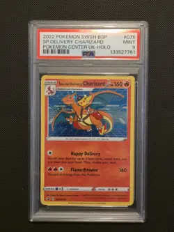 Special Delivery Charizard Promo Holo Pokemon Card SWSH075 PSA 9 MINT - Image 1