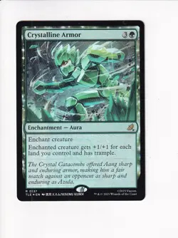 MAGIC MTG AVATAR: THE LAST AIRBENDER: ETERNAL-LEGAL FOIL CRYSTALLINE ARMOR - Image 1