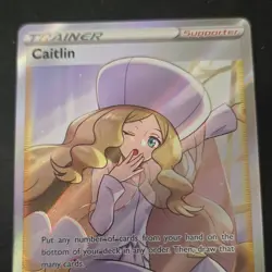 Pokemon TCG Caitlin 189/198 Chilling Reign Full Art Holo Ultra Rare Trainer - Image 1