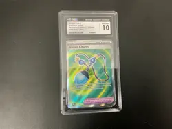 2025 😺 CGC-10 GEM MINT Sacred Charm Phantasmal Flames Ultra Rare #122 Pokemon - Image 1