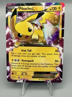 Pikachu EX #XY84 - 2015 Pokemon Generations Promo | Damaged - Image 1