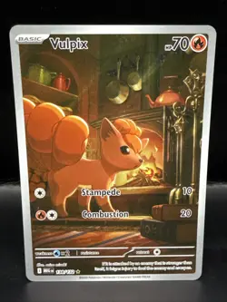 Pokemon TCG Vulpix 138/132 Mega Evolution Full Art Secret Rare - Image 1