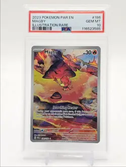 MAGBY 2023 POKEMON PARADOX RIFT ILLUSTRATION RARE 186/182 PSA 10 Q0004 - Image 1