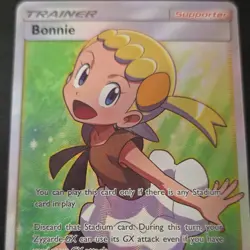 Pokemon Bonnie 128/131 SM Forbidden Light Full Art Holo Ultra Rare Trainer - Image 1