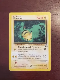 Pokemon TCG Pikachu 27/53 Black Star WotC Promo Regular (Very Good/LP) - Image 1