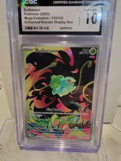 CGC 10 Gem Mint - Bulbasaur 133/132 - (Mega Evolution Stamped) - Pokemon TCG - Image 1