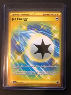 Jet Energy 252/191 Secret Gold Full Art Rare Pokemon Surging Sparks NM - Image 1