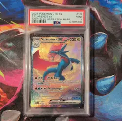2025 Pokemon TCG Salamence ex Holo Special Illustration Rare #187/159 PSA 9 - Image 1