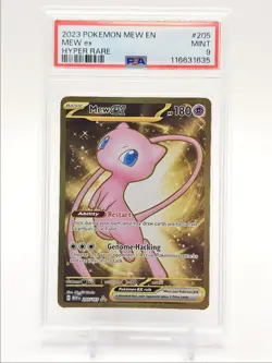 MEW EX 2023 POKEMON SCARLET & VIOLET 151 HYPER RARE 205/1665 PSA 9 Q0004 - Image 1